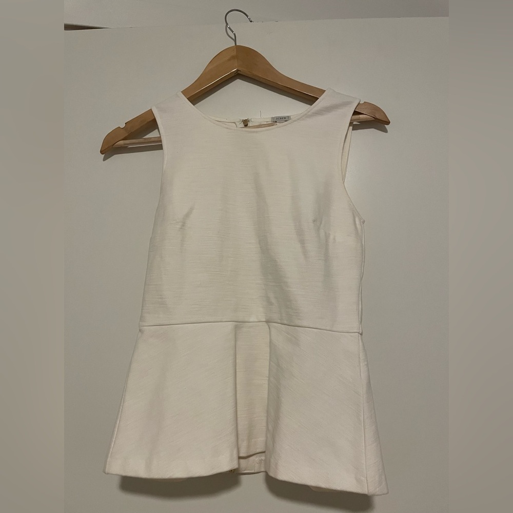 JCREW Peplum Too with Zippered Back Size XXS